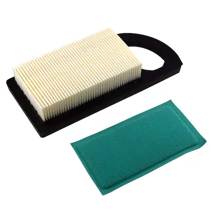 Front. HQRP - Air Filter Cartridge with Pre-Filter for Bolens, Yard Man, Yard Machines, MTD CC760ES Lawn Tractor.