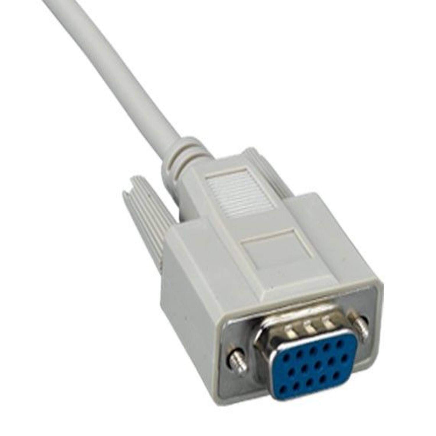 Angle. Sanoxy - 15ft VGA HD15 M/F14C Monitor Extension Cable - Gray.