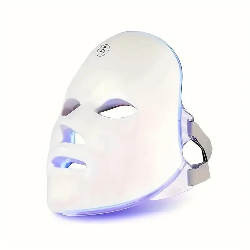 Front. Lovery - 7-Color LED Light Therapy Facial Mask for Radiant Skin - White.
