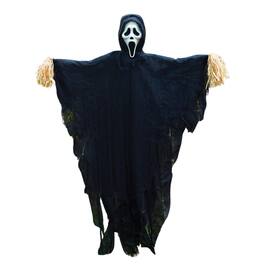 Funworld - Ghost Face 5 Foot Scarecrow Halloween Decor - Black