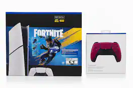 PlayStation 5 Digital Edit 825GB Fortnite Bundle w/DualSense Control Red