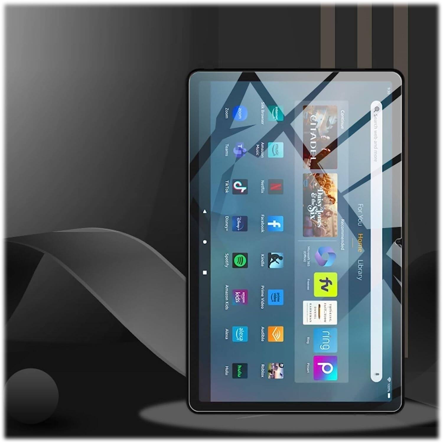Alt View 12. SaharaCase - ZeroDamage Ultra Strong Tempered Glass Screen Protector for Amazon Fire HD 10 (2023) - Clear.