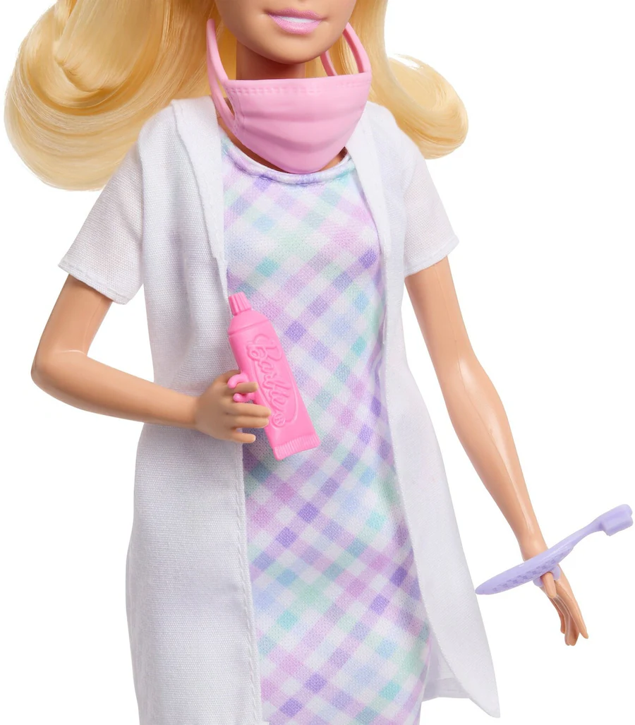 Barbie Doll Rp Mattel Barbie Careers Dentist Playset with 2 Dolls, Blonde COLLECTIBLES ...