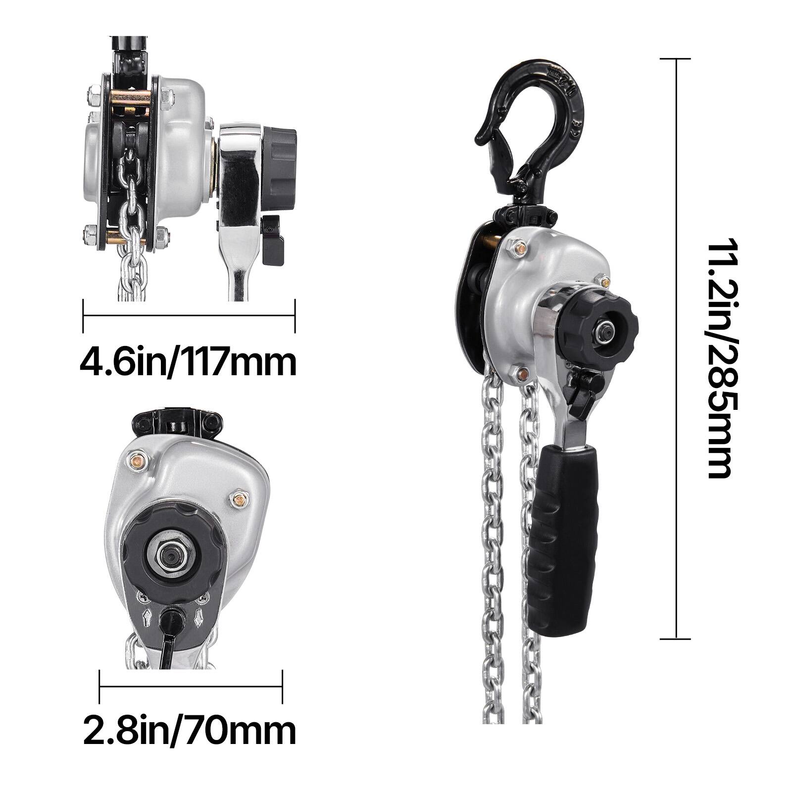 4.6in/117mm  
11.2in/285mm  
2.8in/70mm