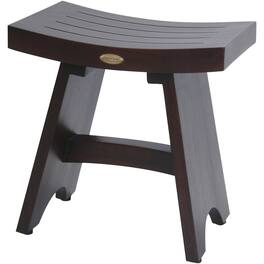 DecoTeak - DecoTeak® Serenity® 18" Teak Wood Shower Bench Finish - Woodland Brown
