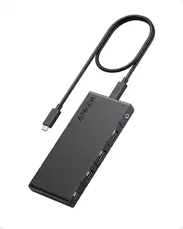 Anker - 364 USB C Hub (10-in-1, Dual 4K HDMI) - Black