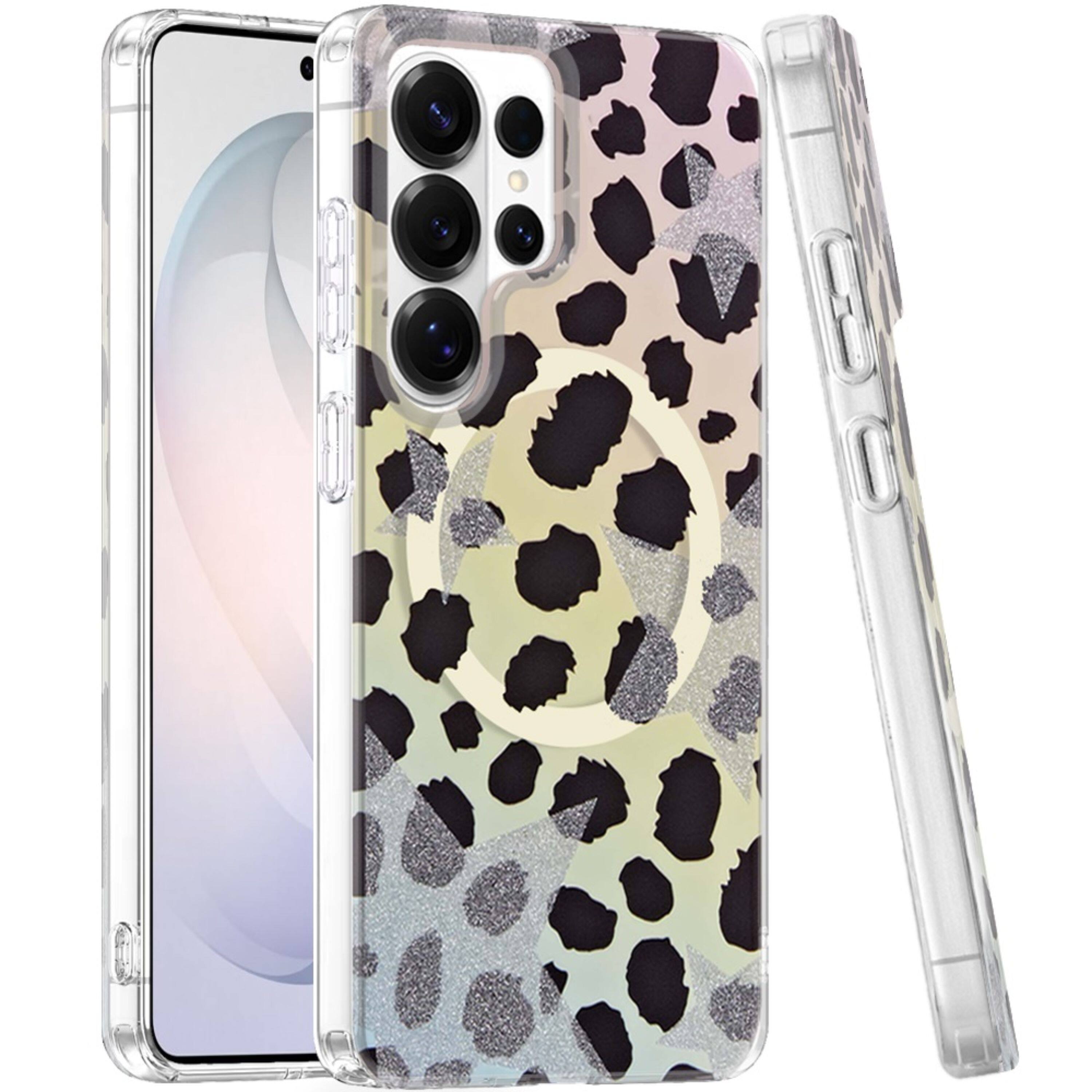 Angle. Kitcheniva - Dual Layer Magnetic Circle Case With Tempered Glass For Samsung Galaxy S26 Ultra J - Multicolor.