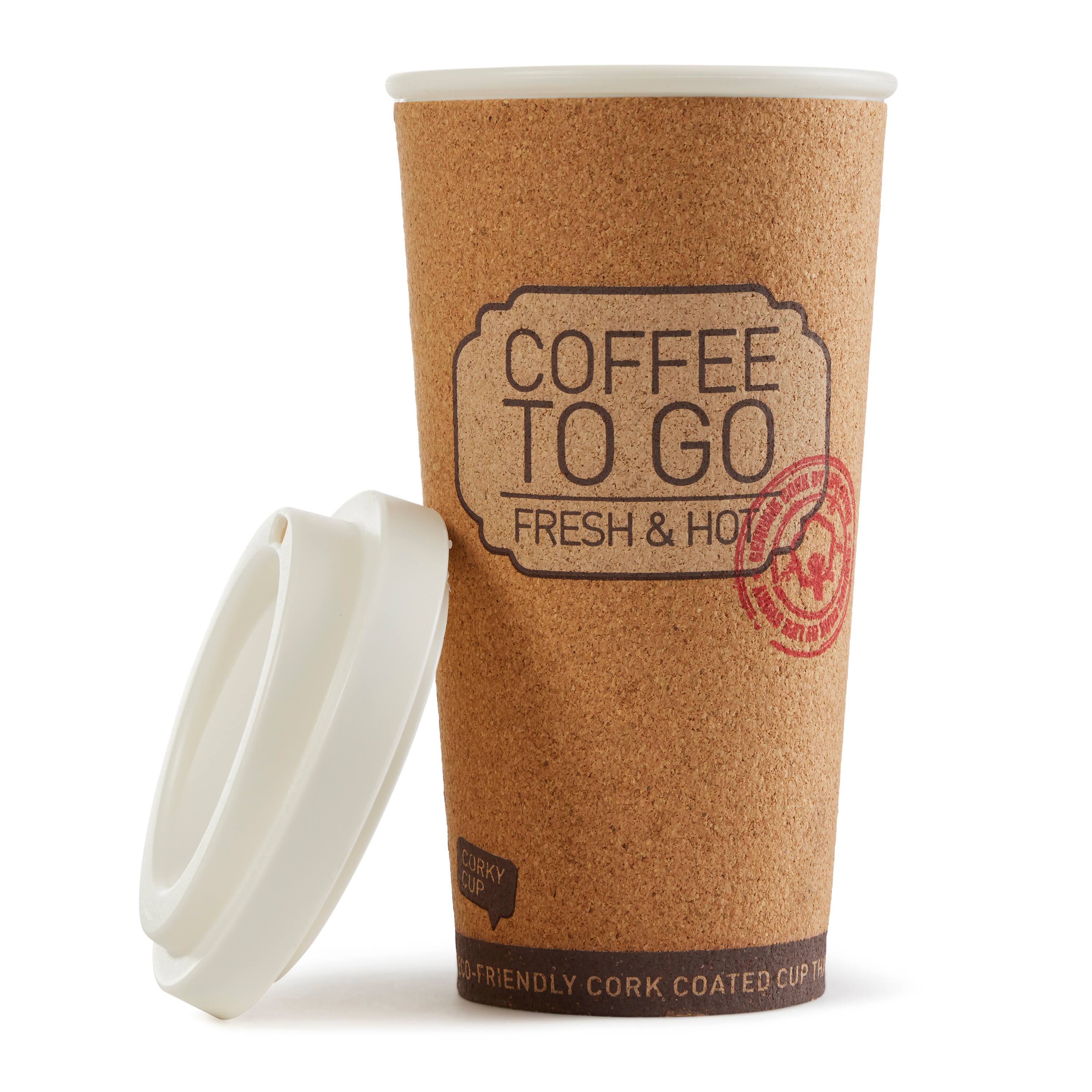 COFFEE TO GO  
FRESH & HOT  

CORKY  
ECO-FRIENDLY CORK COATED CUP