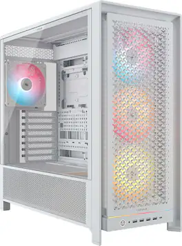 CORSAIR - 5000D RS ARGB Mid-Tower Modular PC Case - White