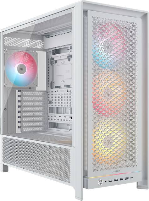 CORSAIR - 5000D RS ARGB Mid-Tower Modular PC Case - White