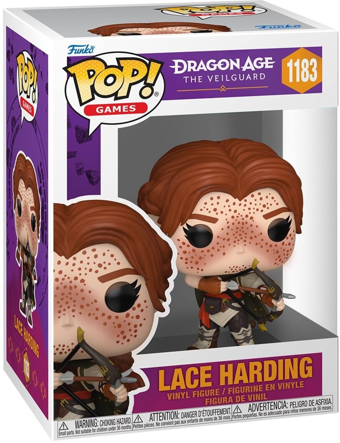 Funko POP! GAMES DRAGONAGE THE VEILGUARD 1183 LACE HARDING VINYL FIGURE / FIGURINE EN VINYLE / FIGURA DE VINIL. WARNING: CHOKING HAZARD. Small parts. Not suitable for children under 36 months.