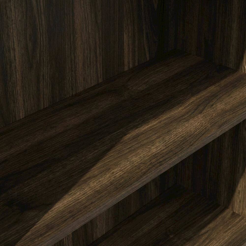 Alt View 1. FurniFact - Wooden bookcase with minimalist design - Columbia Walnut.