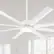 Back. Breezary - 72-In Large Ceiling Fan with 8 Aluminum Blades, DC Motor, 6-Speed Remote with Timer, 2 Downrods, Light/No Light Option - Matte White (With Light).