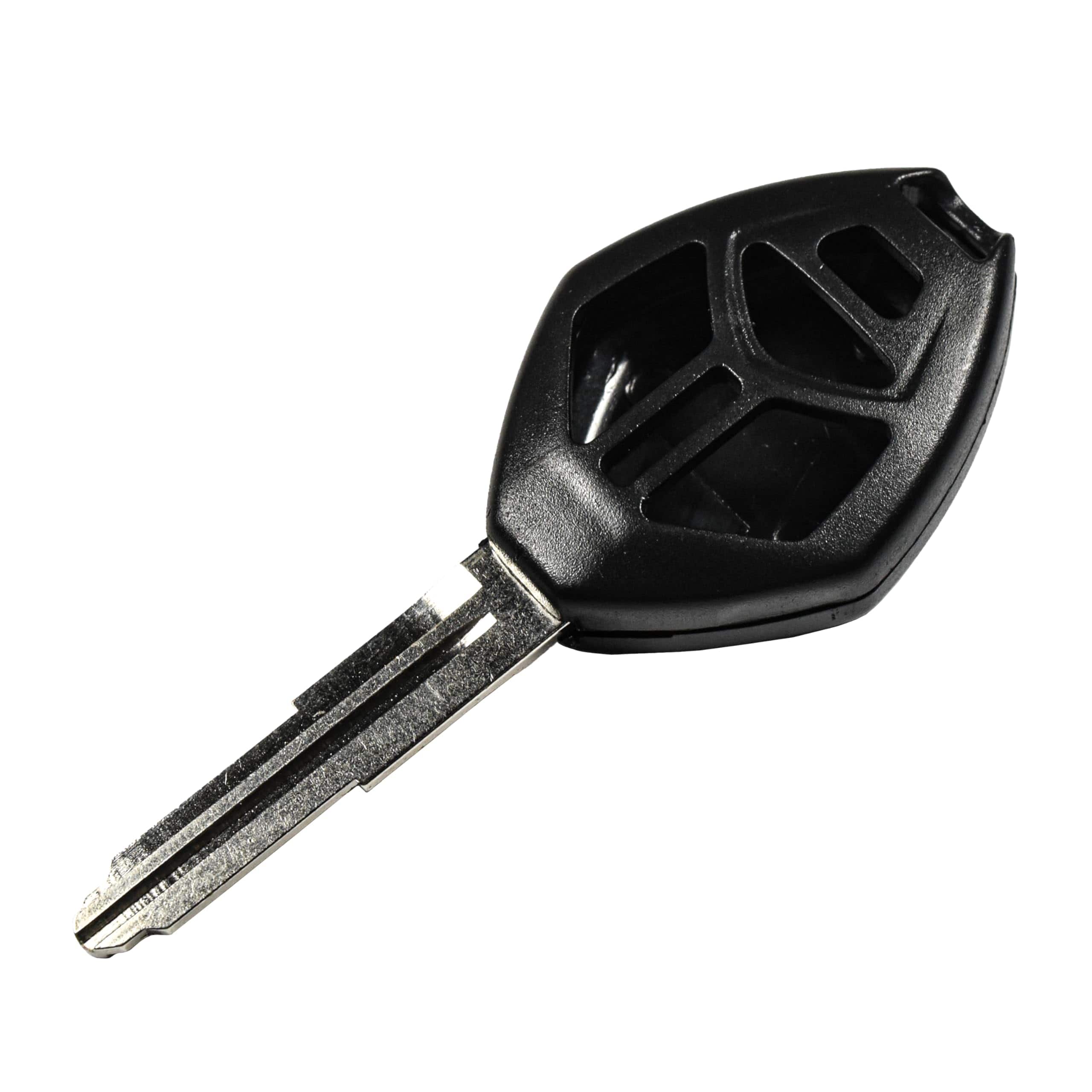 HQRP - 4-Button Remote Key Fob Shell Case with Uncut Blade for Mitsubishi Eclipse 2008-2010 - Black