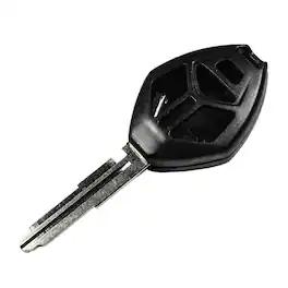 HQRP - 4-Button Remote Key Fob Shell Case with Uncut Blade for Mitsubishi Eclipse 2008-2010 - Black