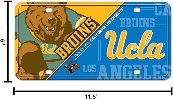 6" | MG29COM RIOO ANGELES CA TM LOS BRUINS BRUINS CALIFORNIA OF UCLA UCLA UNIVERSITY LOS ANGELES 11.5"