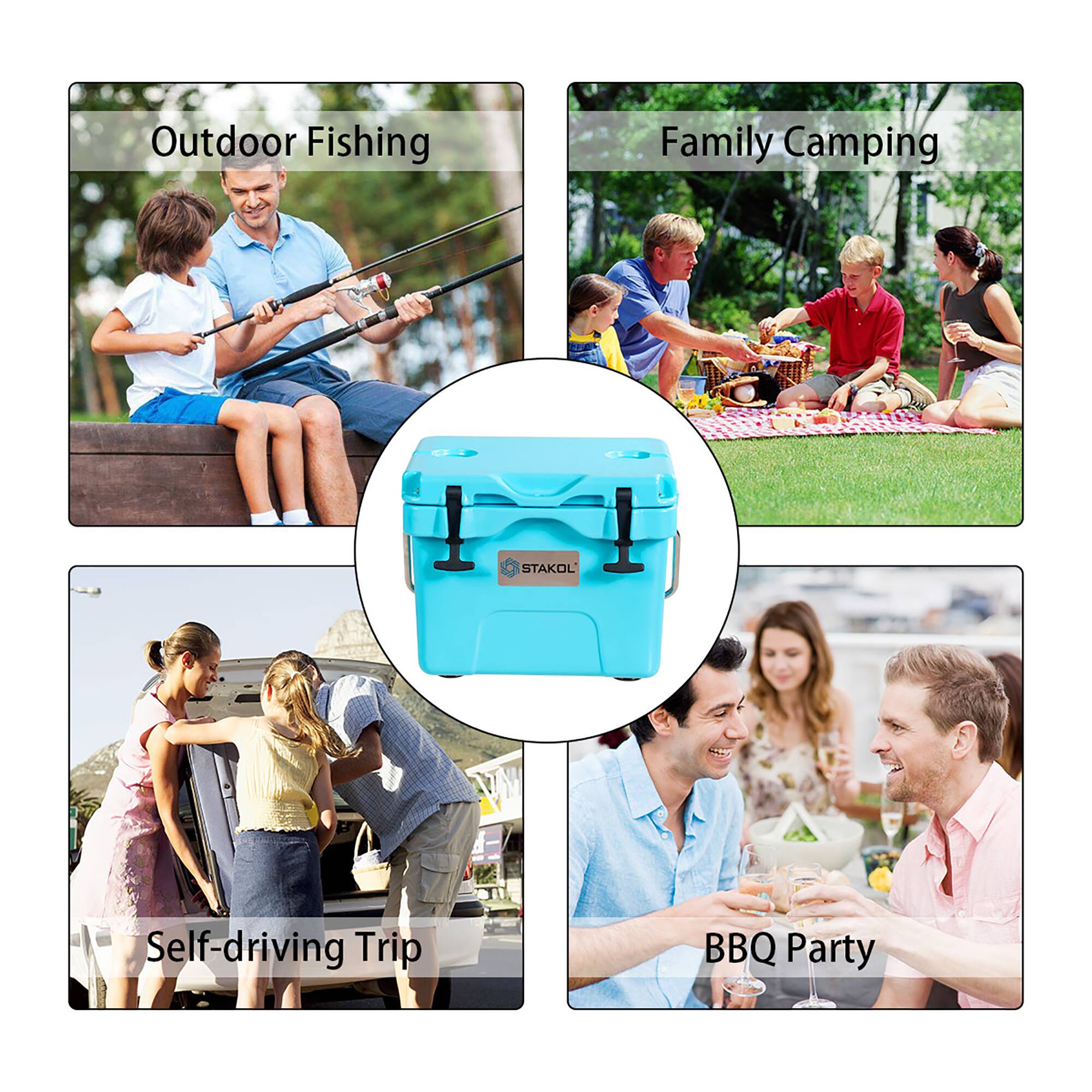 Outdoor Fishing  
Family Camping  
Self-driving Trip  
BBQ Party