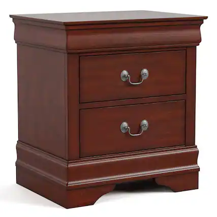 Front. Furniture of America - Furniture of America Henceford Nightstand - Brown.