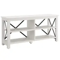Unbranded - Sawyer TV Stand for TVs up to 55" - White - Angle_Zoom