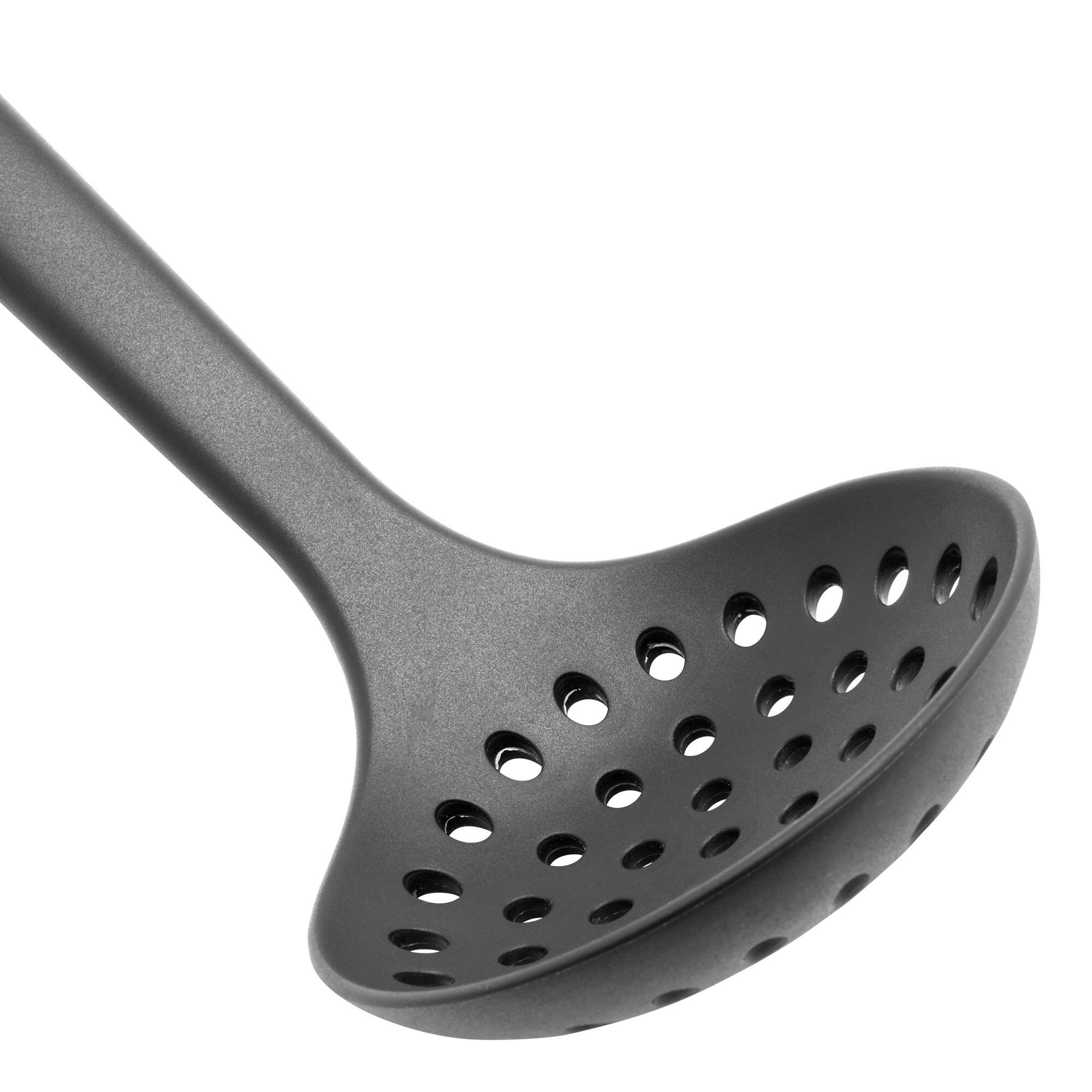 Alt View 3. Henckels - Henckels Silicone Onyx Cooking Utensil, Skimming Ladle - Black.