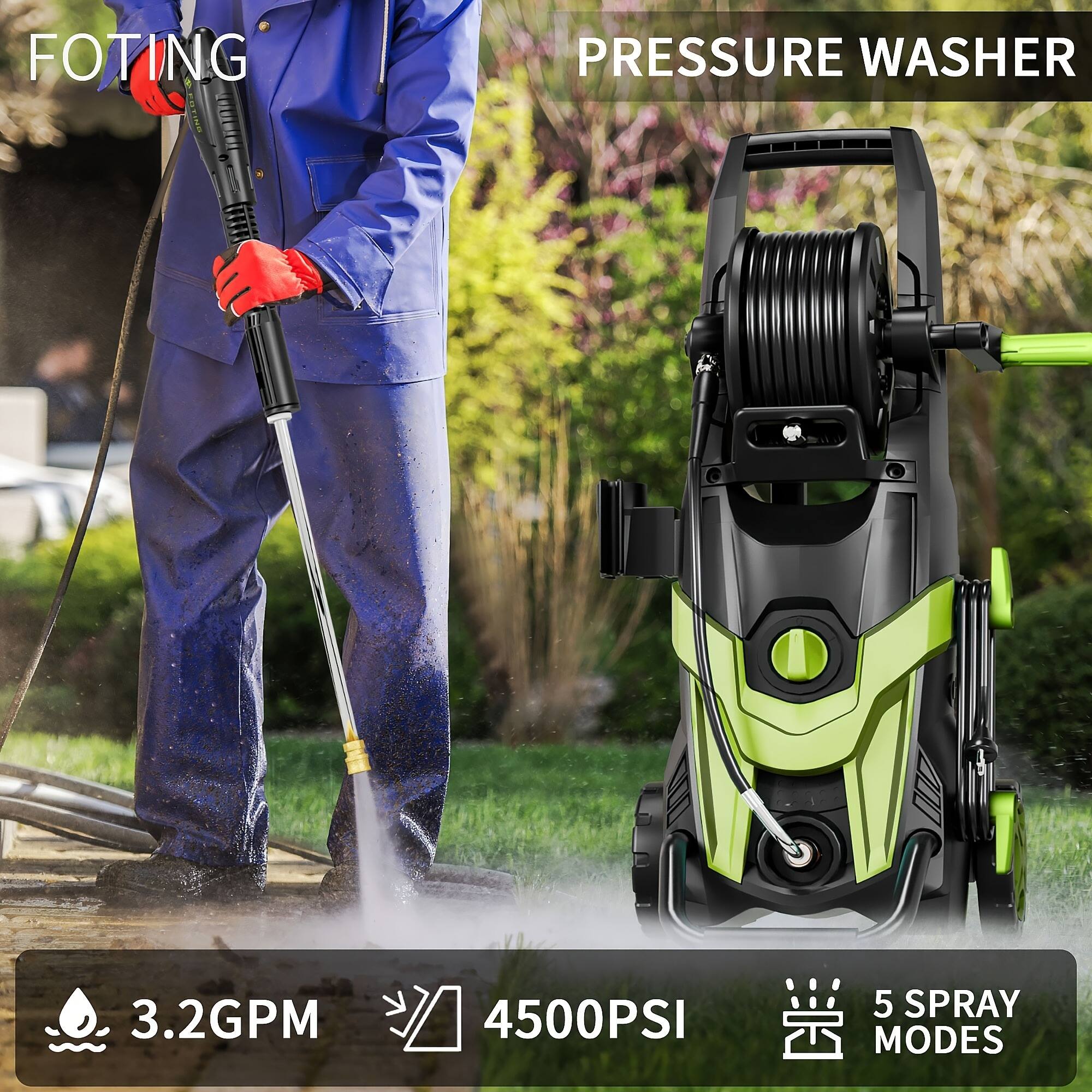 HYDROAIRWASHER☆PRO 1813 PSI 1.45GPM High Pressure Power Washer Portable