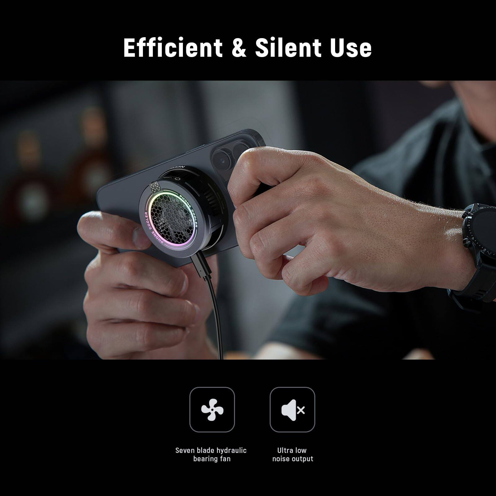 Efficient & Silent Use

Seven blade hydraulic bearing fan

Ultra low noise output