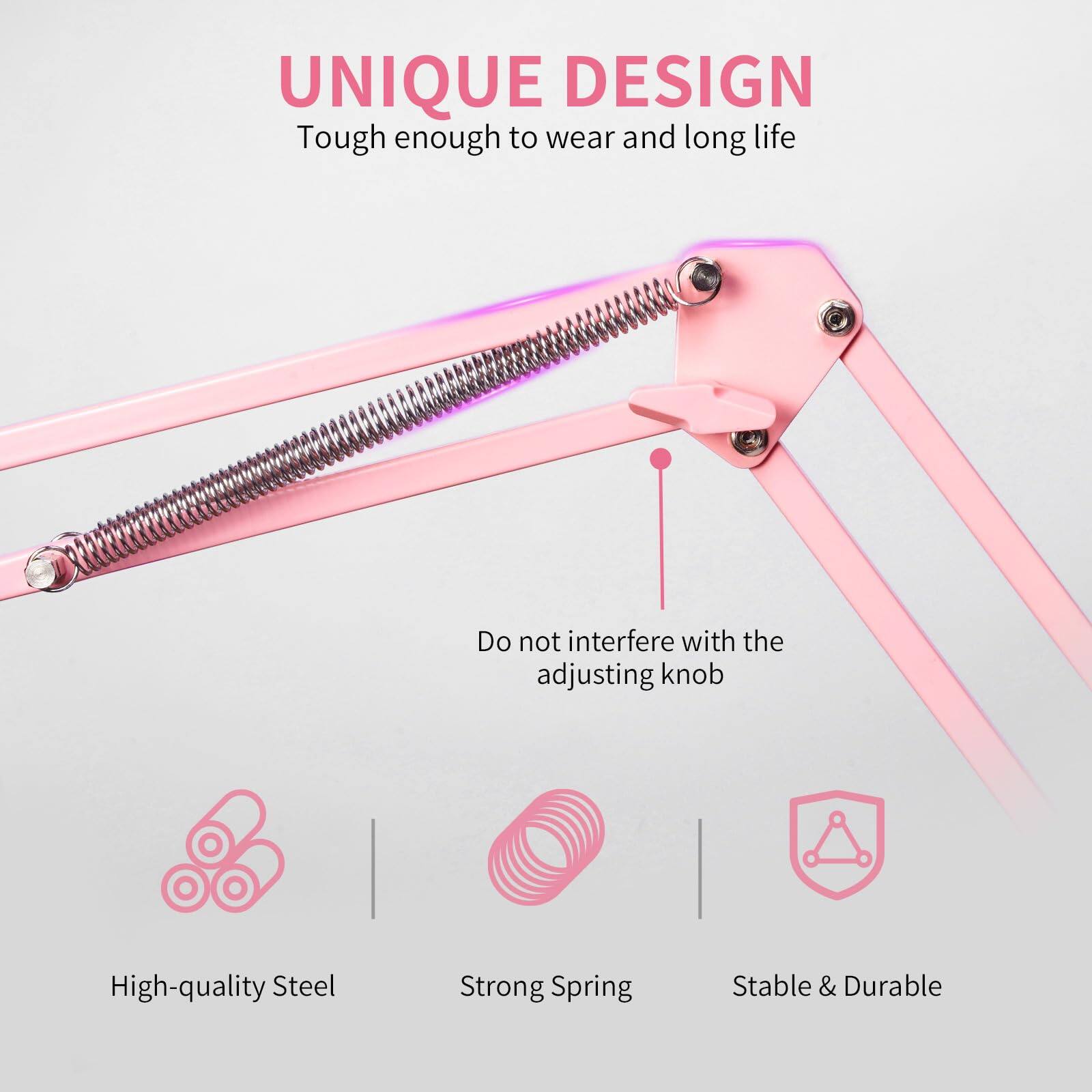 UNIQUE DESIGN  
Tough enough to wear and long life  

Do not interfere with the adjusting knob  

High-quality Steel  
Strong Spring  
Stable & Durable