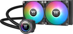 Thermaltake - TH240 V2 ARGB Sync 240mm AIO Liquid Cooler (2x 120mm ARGB PWM Fans) with Mirror Rotating Cap Design - Black - Front_Zoom