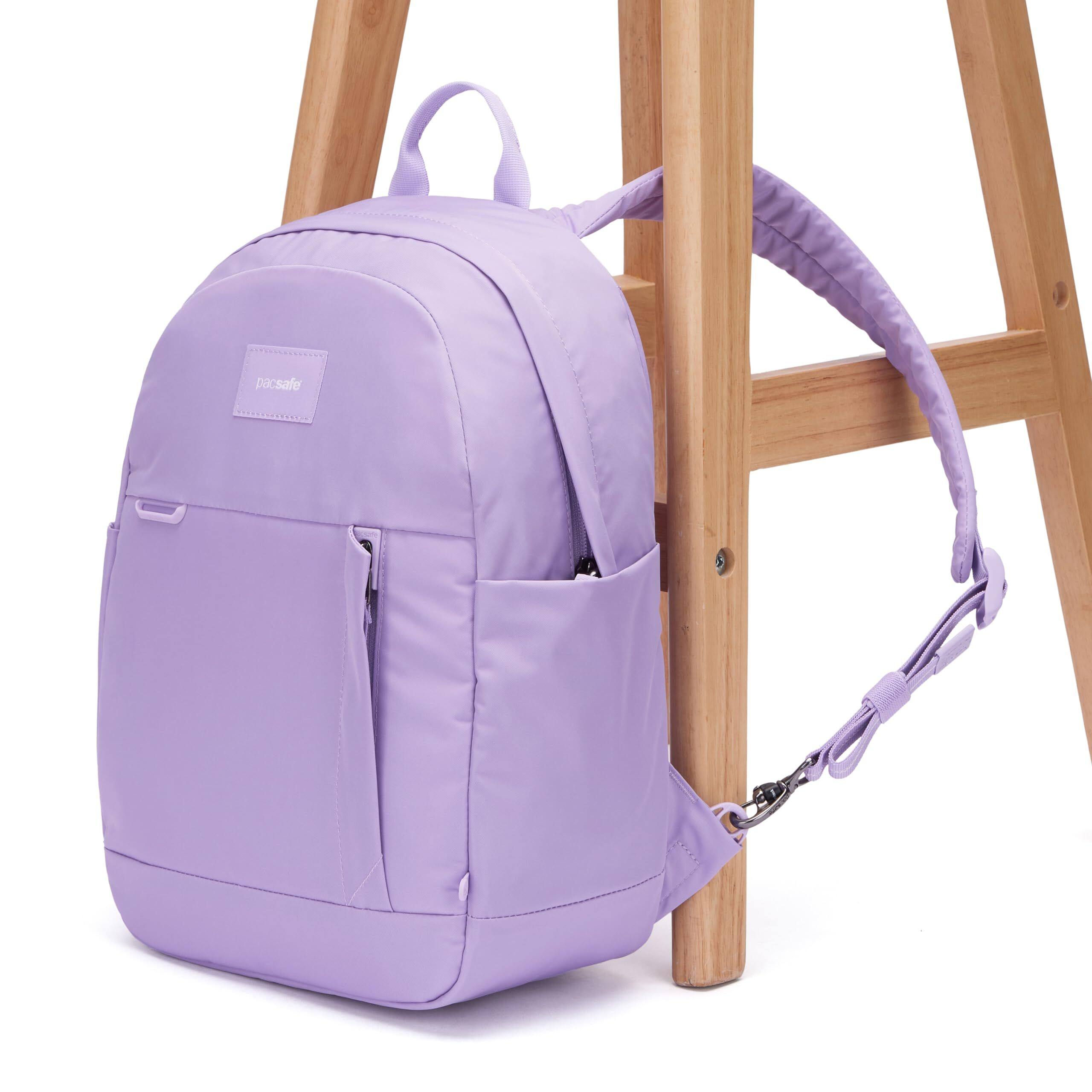 Alt View 4. Pacsafe - GO Anti Theft 15L Backpack - Lavender.