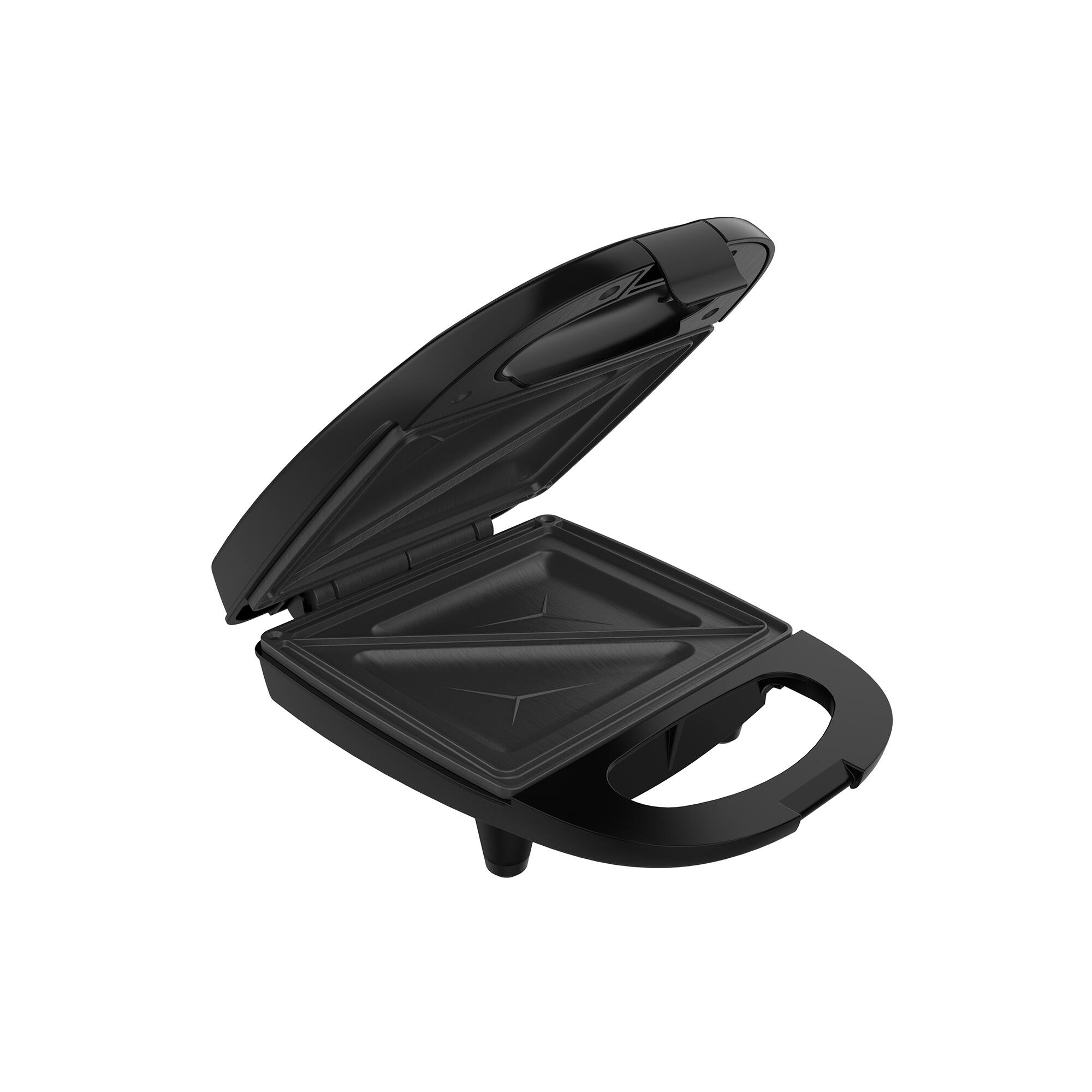 Alt View 4. Aiwa - Aiwa Single Sandwhich MakerAiwa Single Sandwich Maker with Cool-Touch Handle & LED Indicator Light - Black.