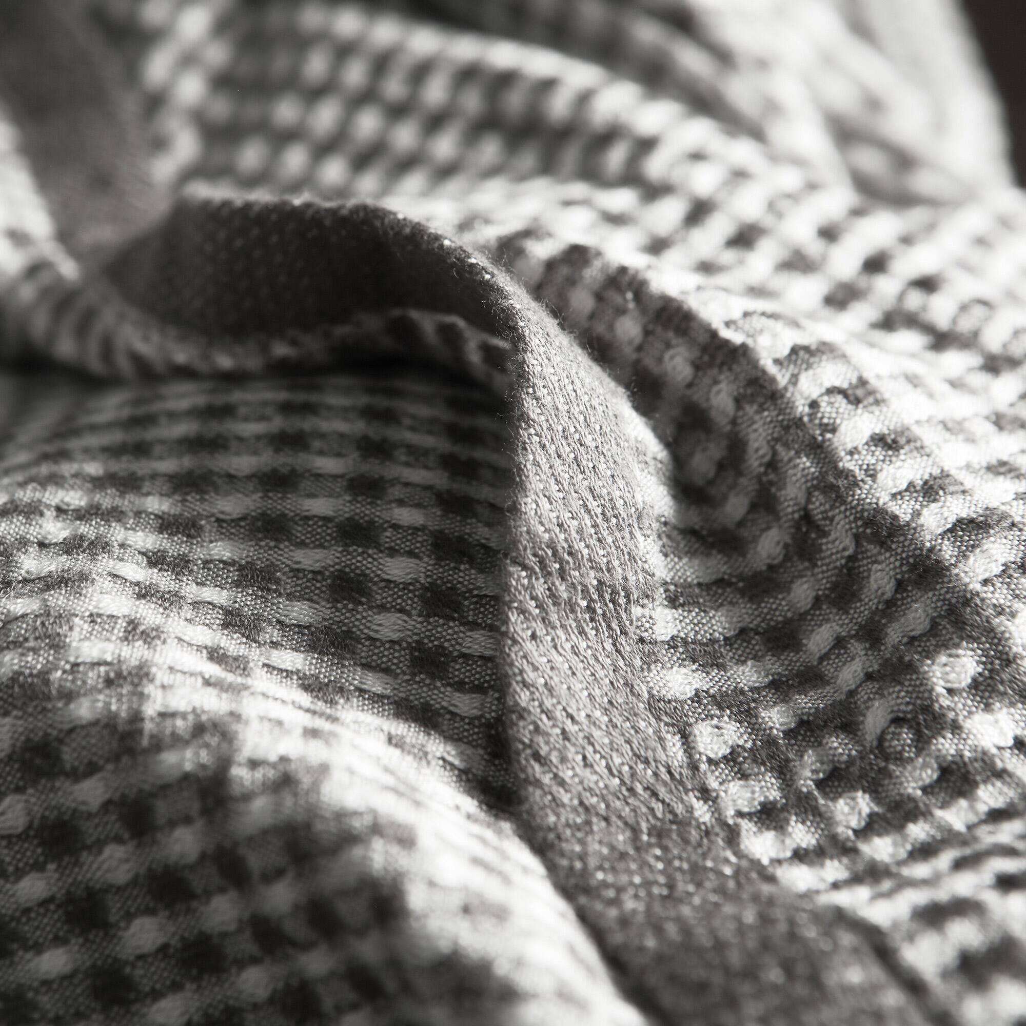 Alt View 1. Peace Nest - Peace Nest Ultra Soft Waffle Weave Knit Throw Blanket, Gray, 80" x 90" - Gray.