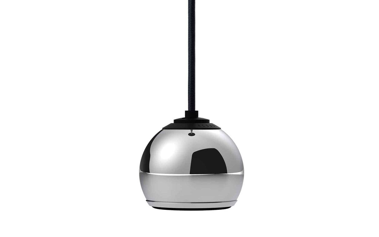 Front. Gallo Acoustics - Micro SE Droplet 4" Spherical High-Performance Pendant Speaker – Single - Luxe Chrome.