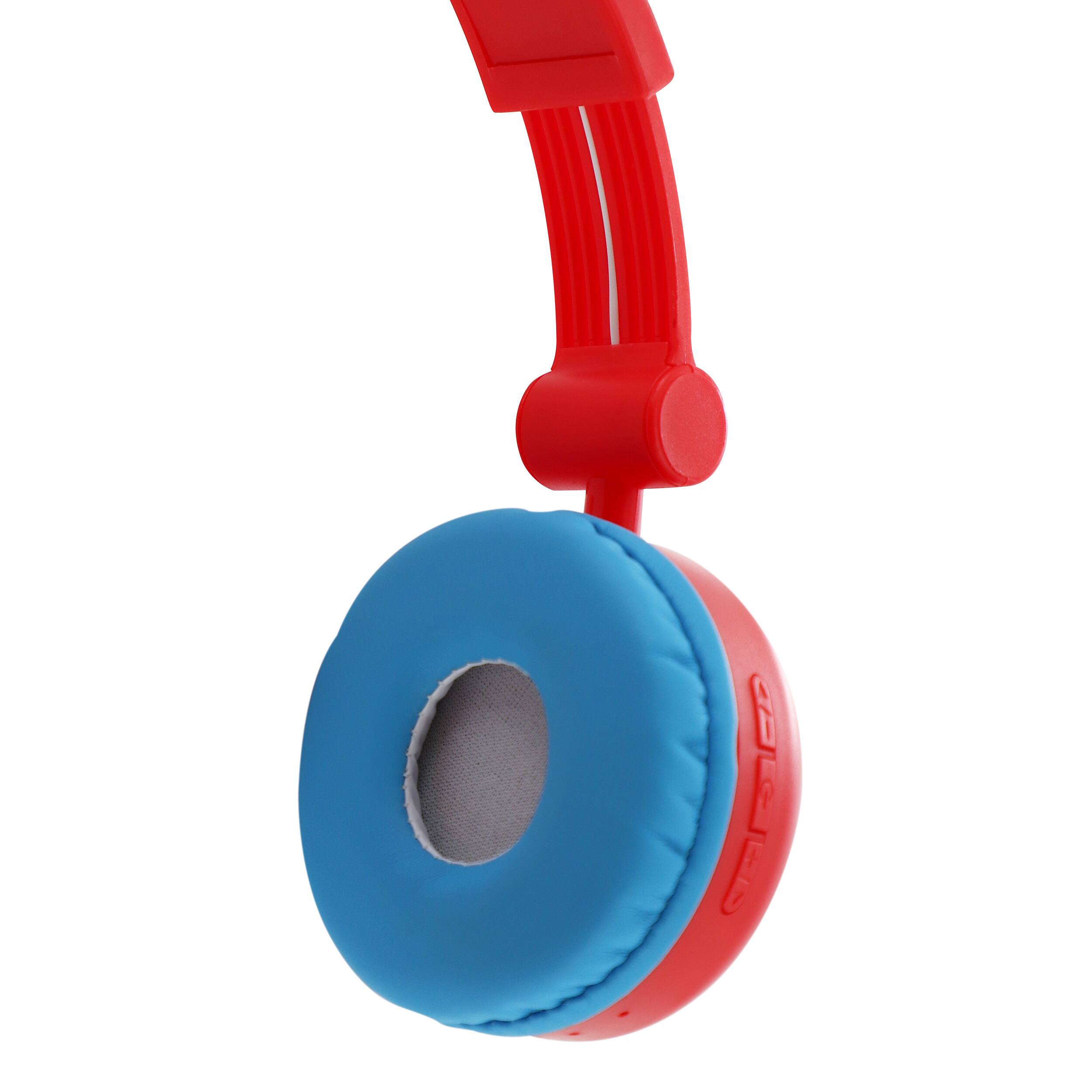 Alt View 5. Paw Patrol - Paw Patrol 2-in-1 Pawsome Wired and Wireless Bluetooth Headphones in Red and Blue.