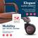 Elegant SLOPED ARMRESTS: Plush foam covering sloped armrests offers ultimate comfort and support. ENDORSED BY ACA - AMERICAN CHIROPRACTIC ASSOCIATION.
Mobility 360 SWIVEL CASTERS: Easily glide over most carpeted surfaces.