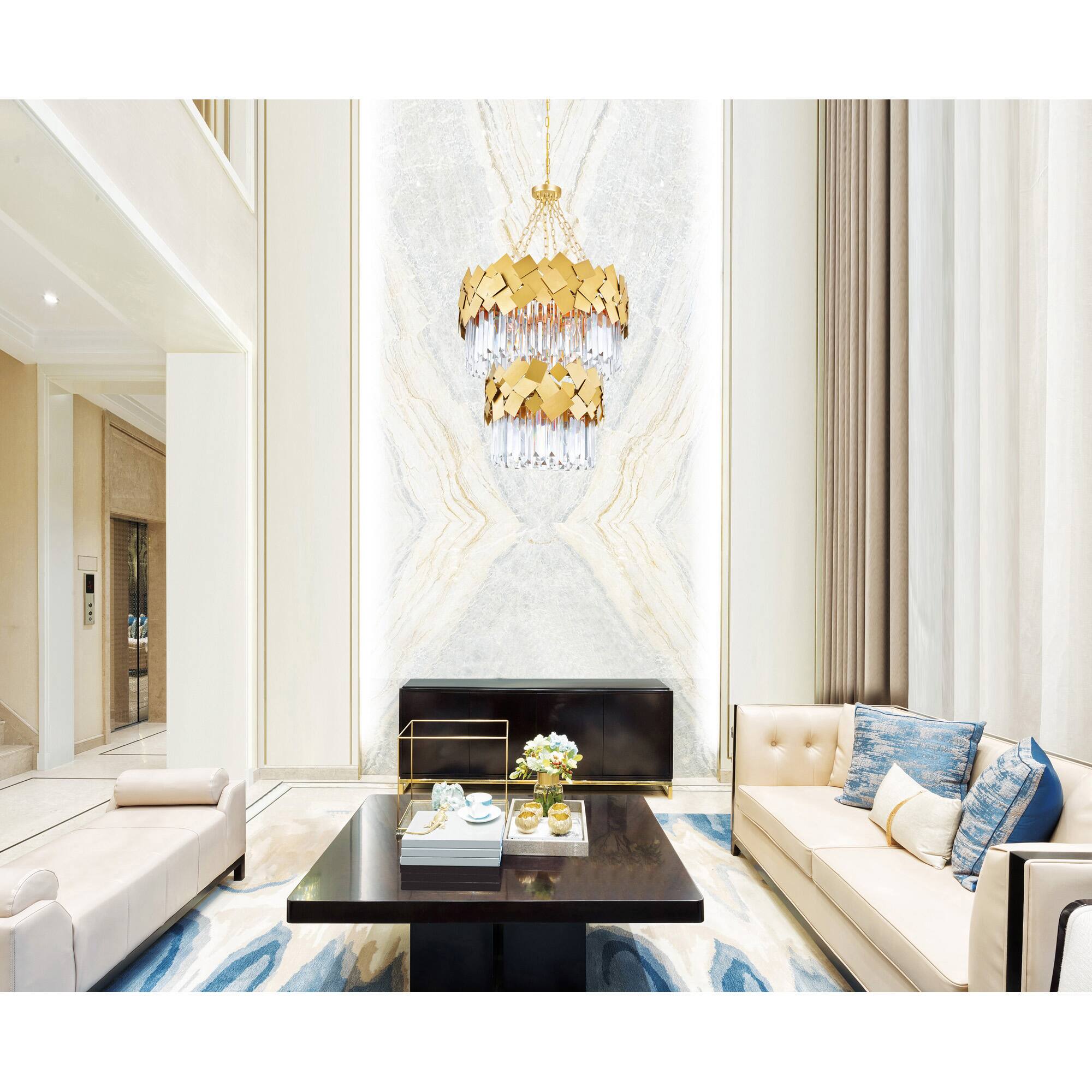 Alt View 2. CWI Lighting - Panache 10 Light Down Chandelier With Medallion Gold Finish - Medallion Gold.