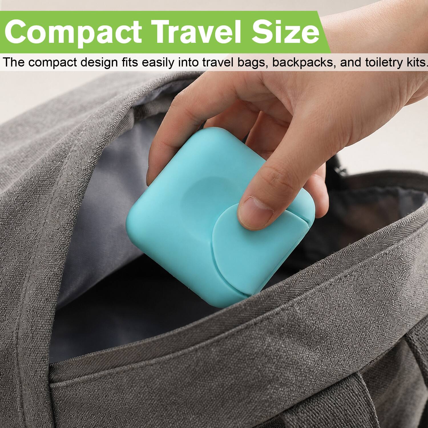 Compact Travel Size

The compact design fits easily into travel bags, backpacks, and toiletry kits.