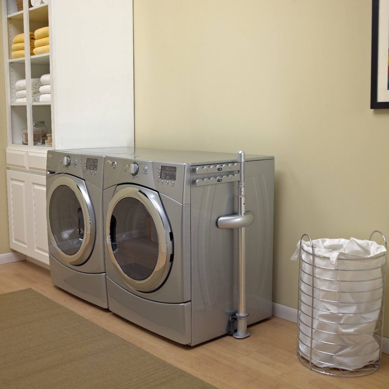 Alt View 13. Whirlpool - Laundry 123 Clothing Rack - White.