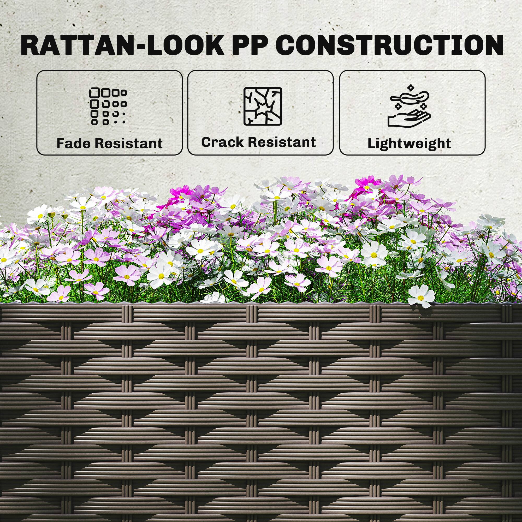 RATTAN-LOOK PP CONSTRUCTION

- Fade Resistant
- Crack Resistant
- Lightweight