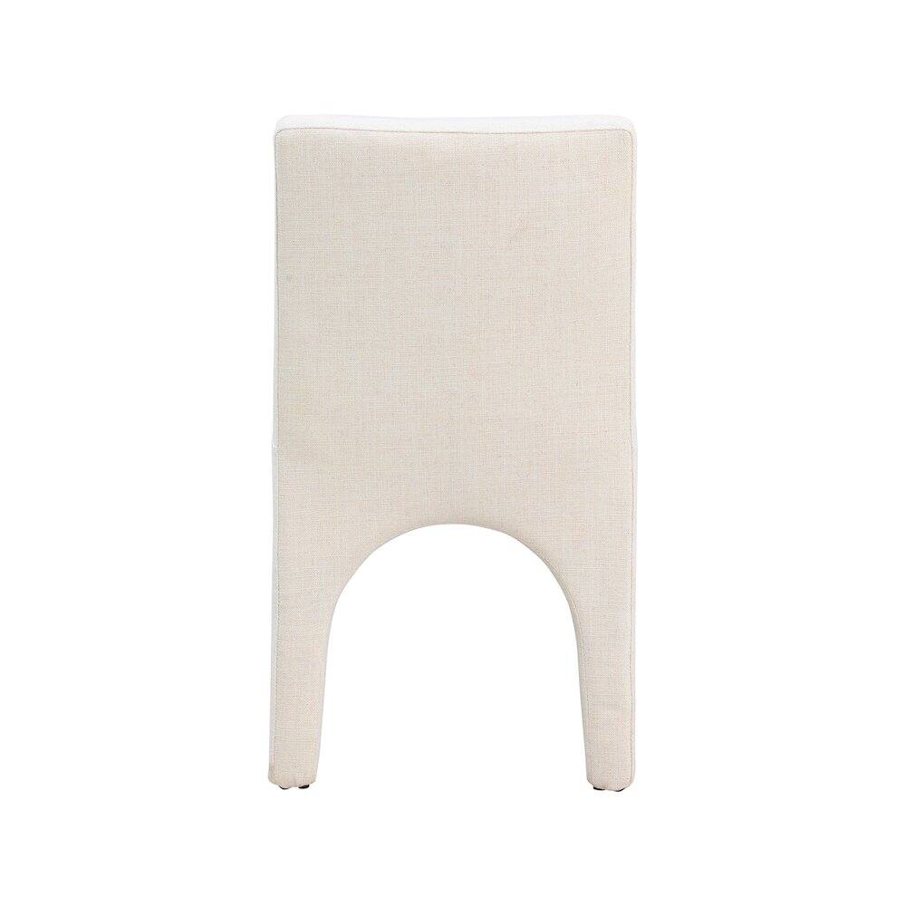 Alt View 1. Meridian Furniture - Gramercy Beige Linen Textured Fabric Dining Chair, Set of 2 - Beige.