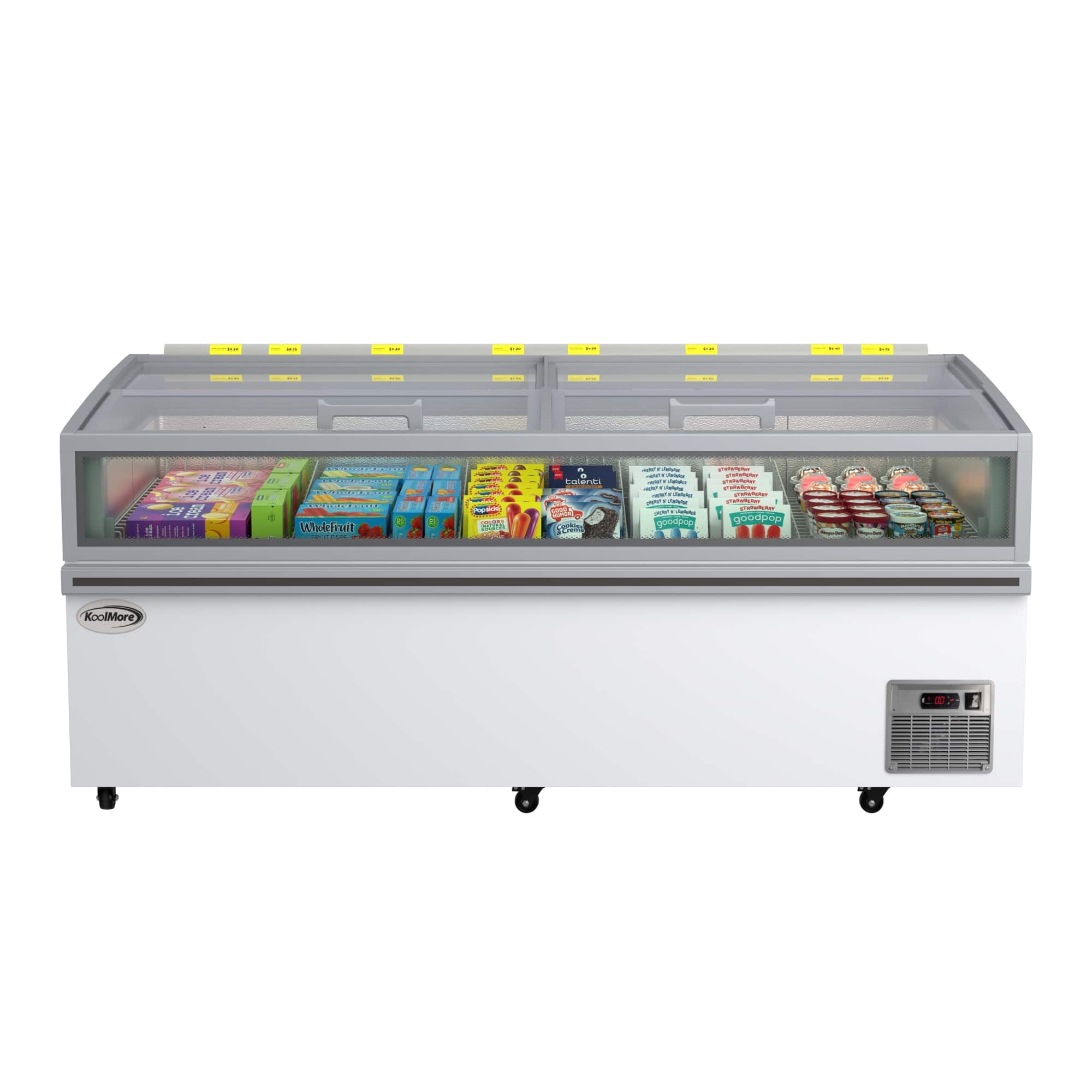 Koolmore - 79 in. 31 cu. ft. Commercial Auto Defrost Convertible Island Freezer/Refrigerator (KM-ISCF-79AF) - White
