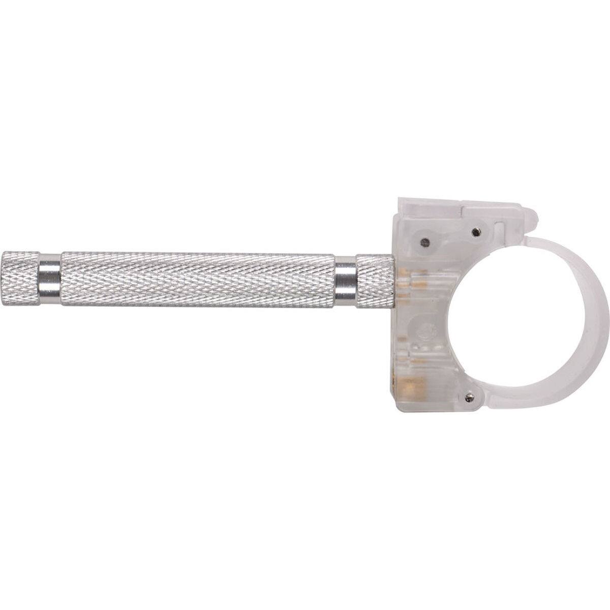 Front. NANLITE - Nanlite Pavotube Transparent Polycarbonate T12 LED Tube Mounting Clip with 5/8" Baby Pin.
