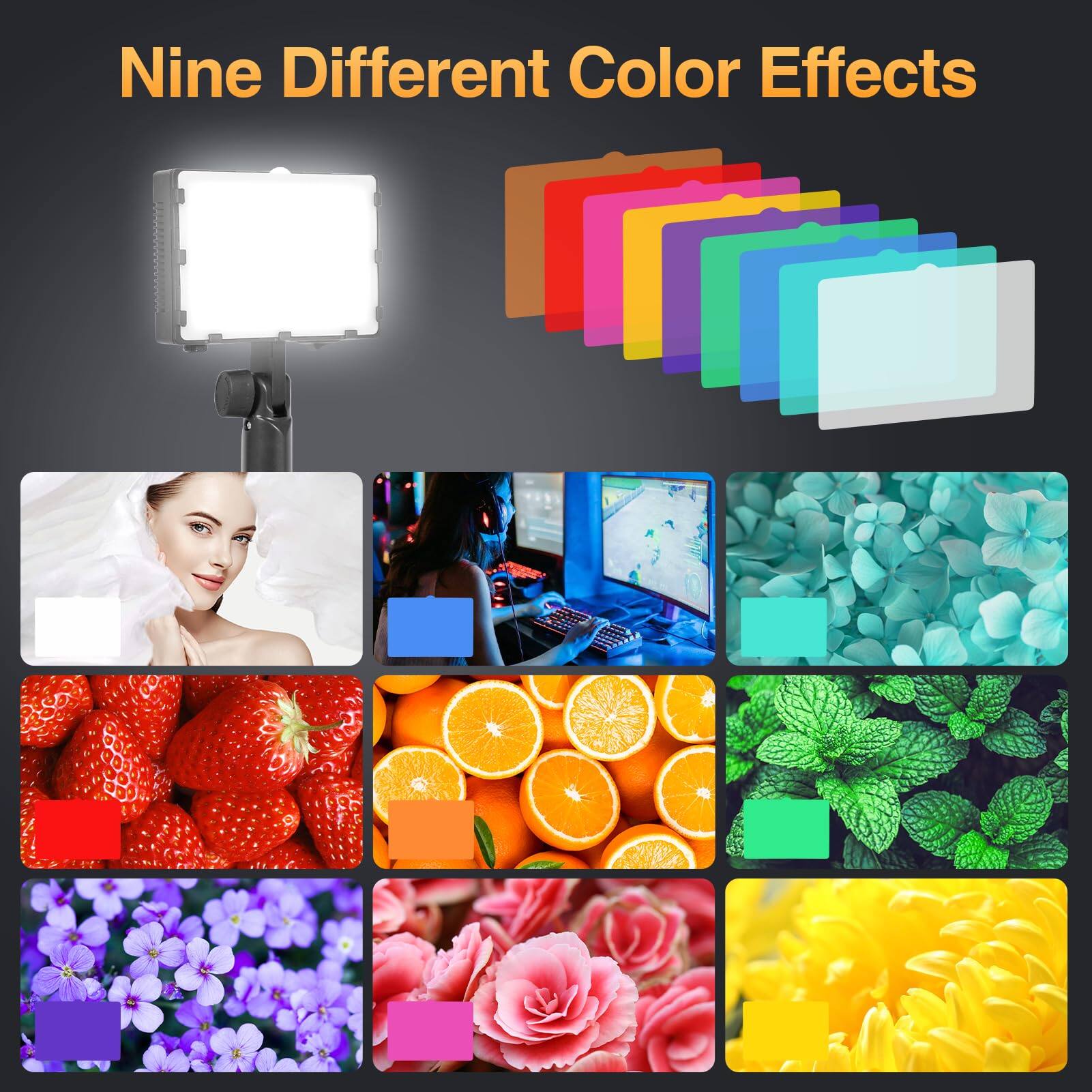 Nine Different Color Effects