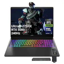 HP - Upgraded - Omen MAX 16" Gaming Laptop,Intel Core Ultra 9 275HX,64GB RAM,2TB SSD+1TB Dock Set,GeForce RTX 5080,Backlit,Win 11 Pro - Black