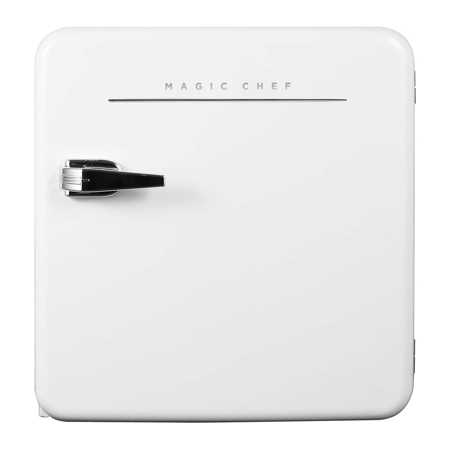 Magic Chef - 1.6-Cu. Ft. ENERGY-STAR Certified Retro Mini Fridge, Manual Defrost - White