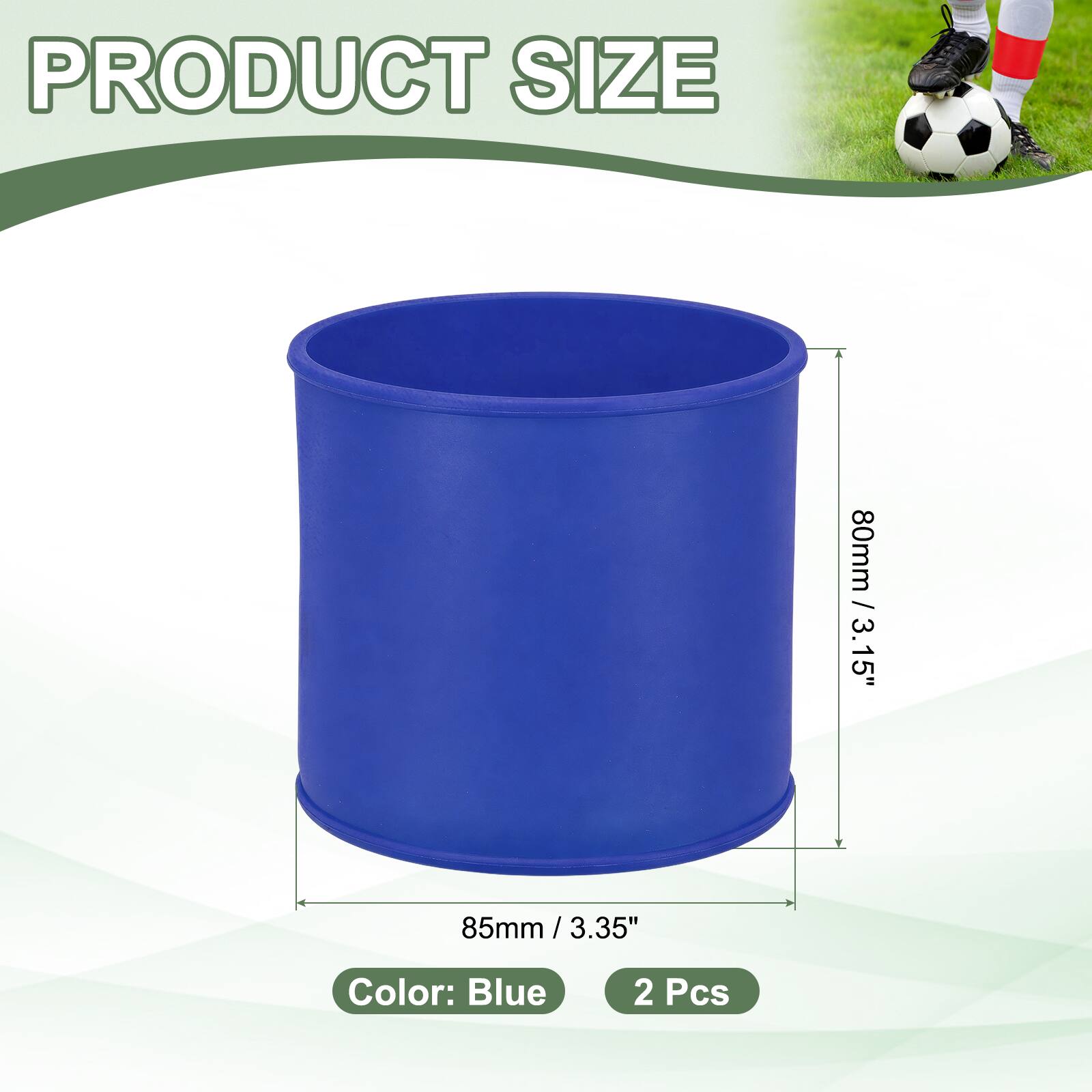 PRODUCT SIZE  
80mm / 3.15"  
85mm / 3.35"  
Color: Blue  
2 Pcs