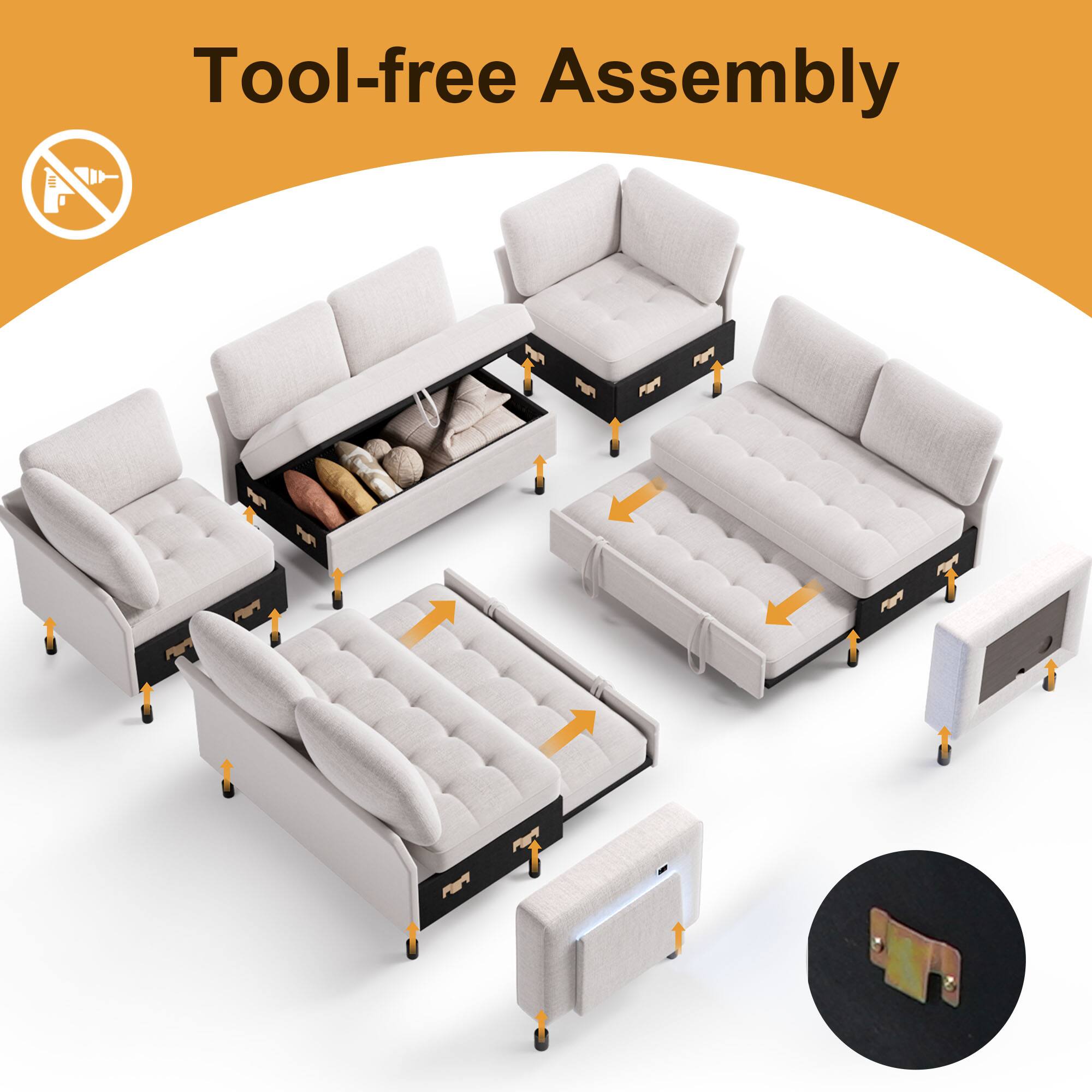 Tool-free Assembly