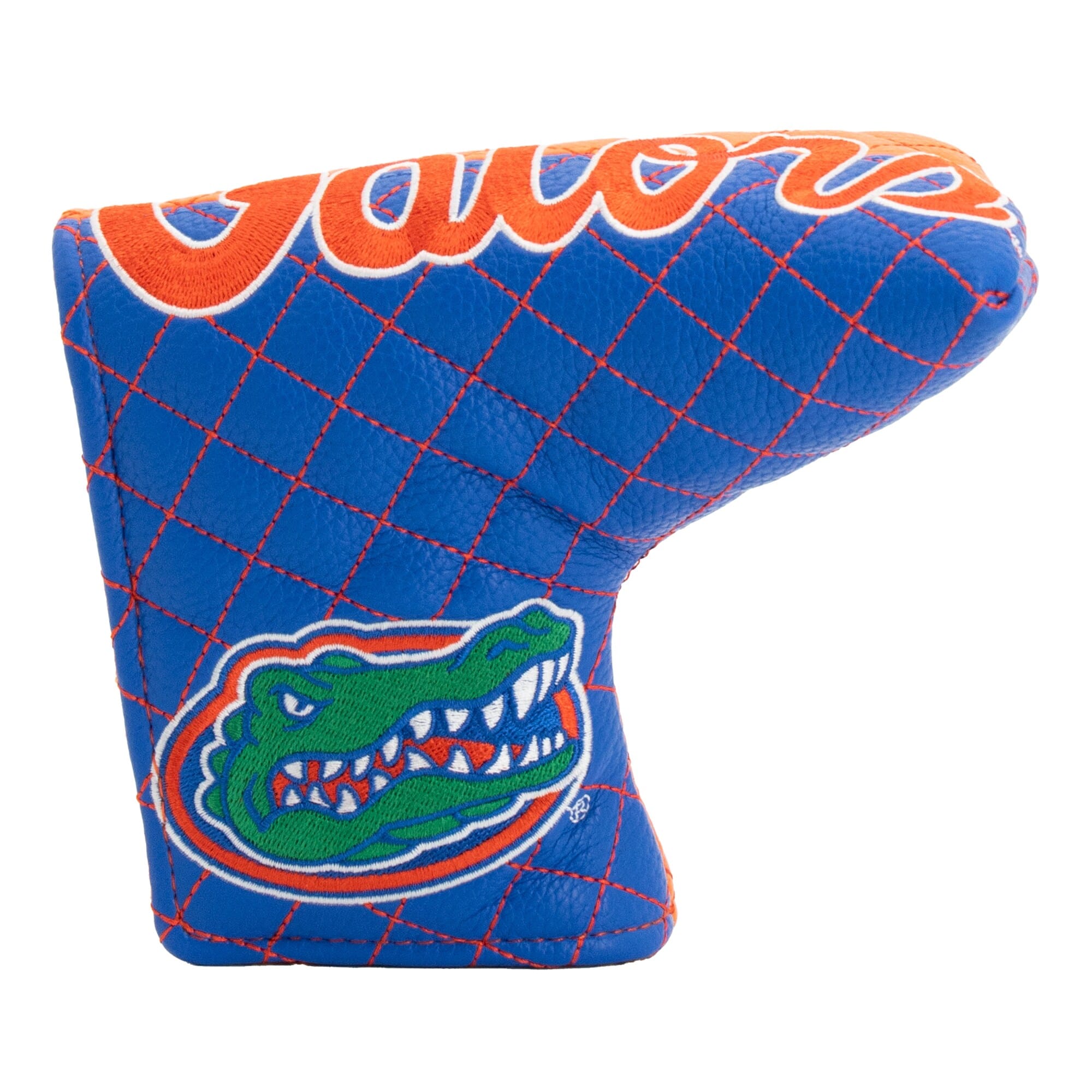 Front. Team Golf - Florida Gators Quilted Blade Putter Cover - Multicolor.