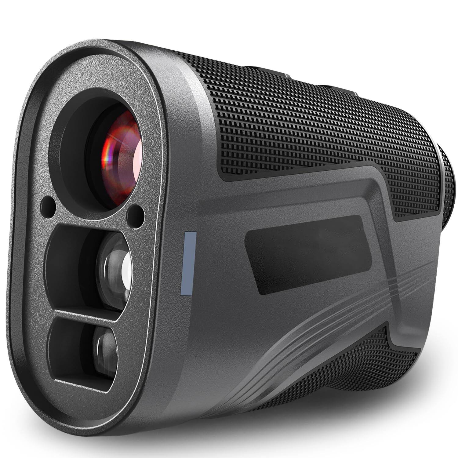 GlowWise - Slope-Enabled Golf Rangefinder - 1200Yds Range, 6X Magnification, Vibration Alert, Magnetic Design for Hunting & Golf - Black