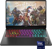 HP OMEN - Transcend 14" 120Hz 3K OLED Gaming Laptop - Intel Core Ultra 9-285H - 32GB Memory - NVIDIA GeForce RTX 5070 - 1TB SSD - Shadow Black - Front_Zoom