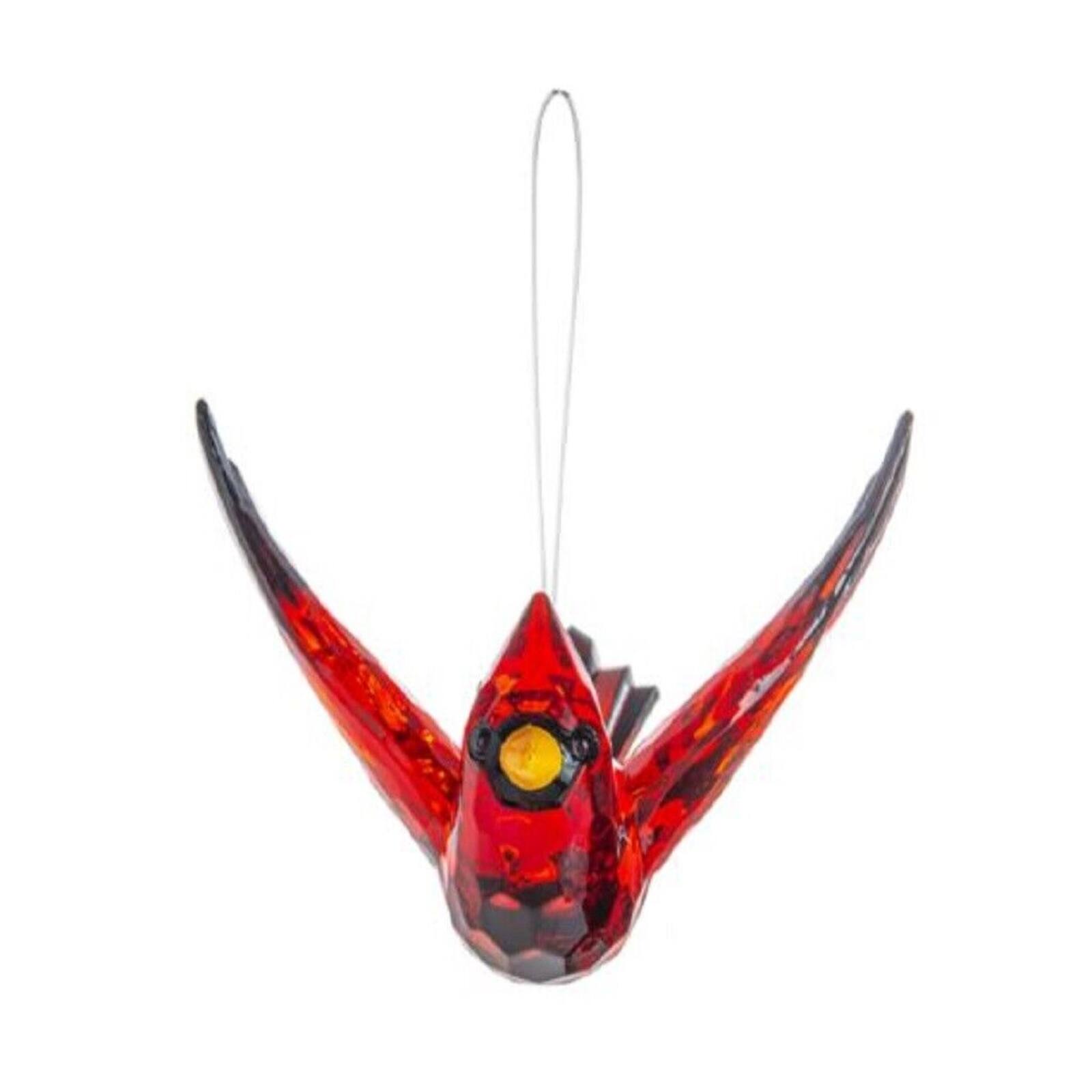 Left. Ganz - Crystal Expressions Cardinal Acrylic Ornament Bereavement Comfort Joy - Red.